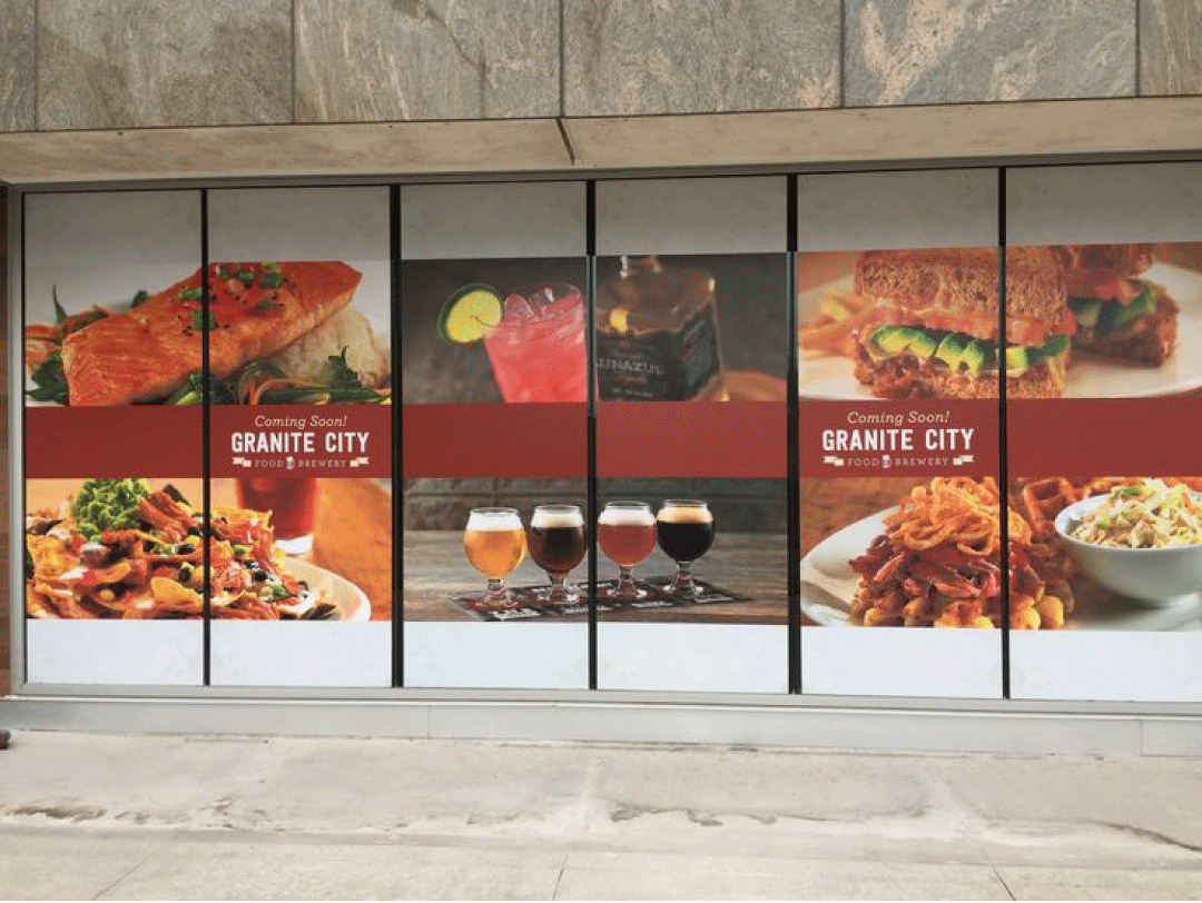 Glass window branding